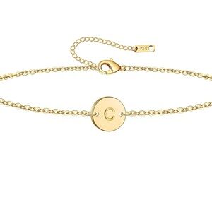 Gold C Initial Friendship Bracelet